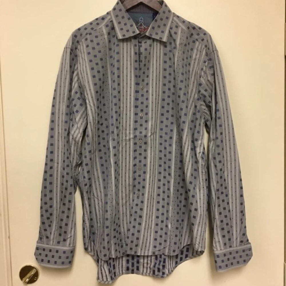Robert Graham Patterned Button Down- Xl - image 1